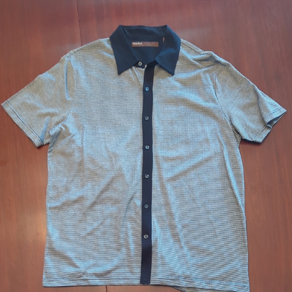 Men's Black and Gray Shirt